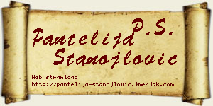Pantelija Stanojlović vizit kartica